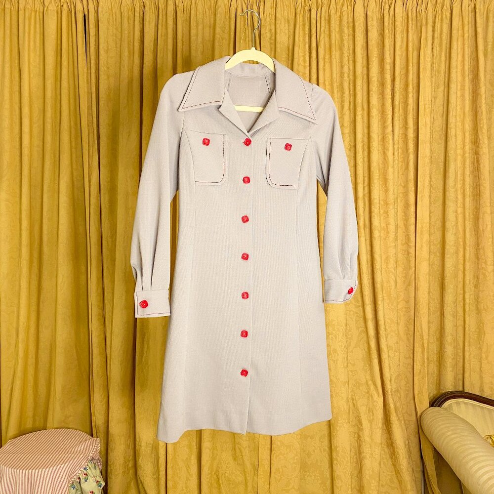 1960’s Handmade grey Vintage Dress
